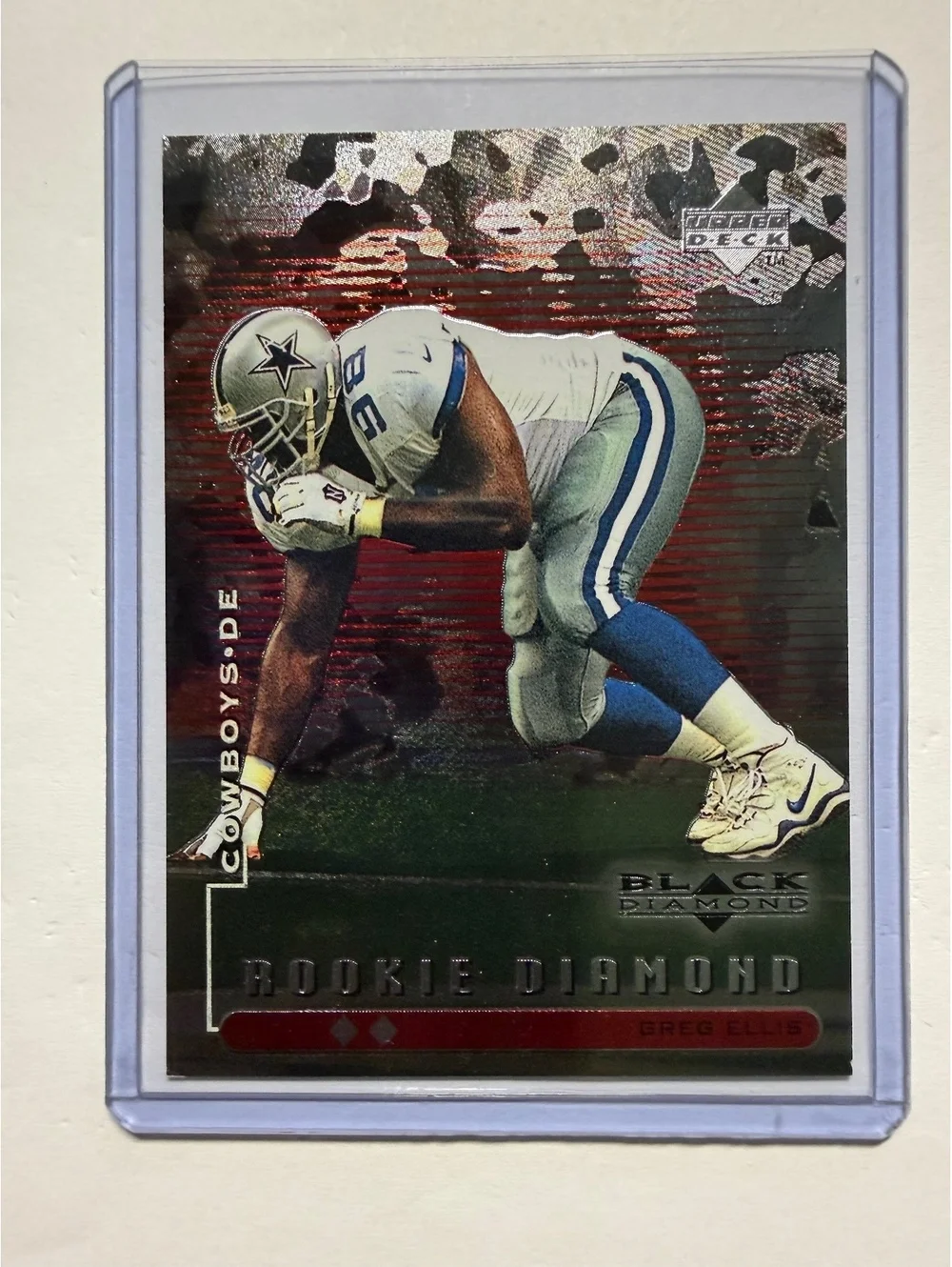 1998 Upper Deck Black Diamond Rookie Diamond Greg Ellis Football Card #110